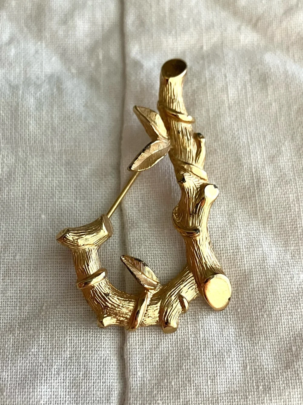 Vintage Sarah Coventry Gold-tone Letter J Brooch